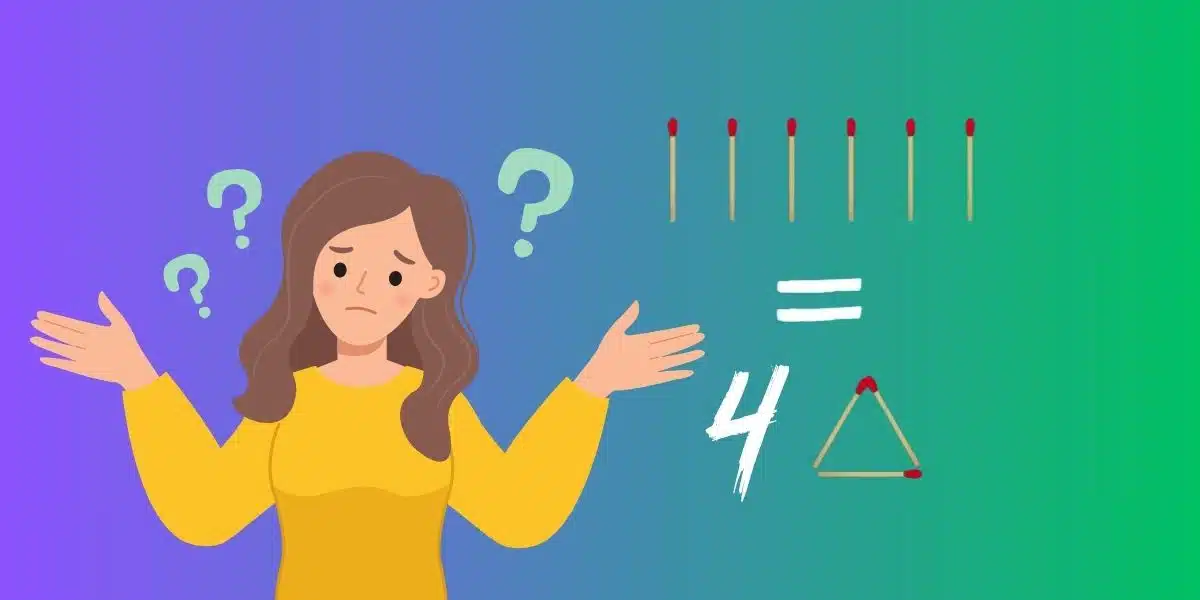 Riuscite a creare 4 triangoli con soli 6 fiammiferi? Dimostratelo!