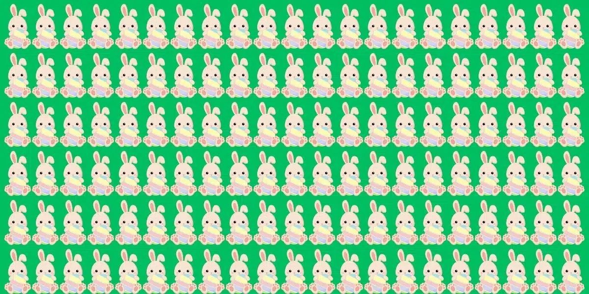 Trova due coniglietti pasquali unici in soli 25 secondi! Metti alla prova la tua vista!