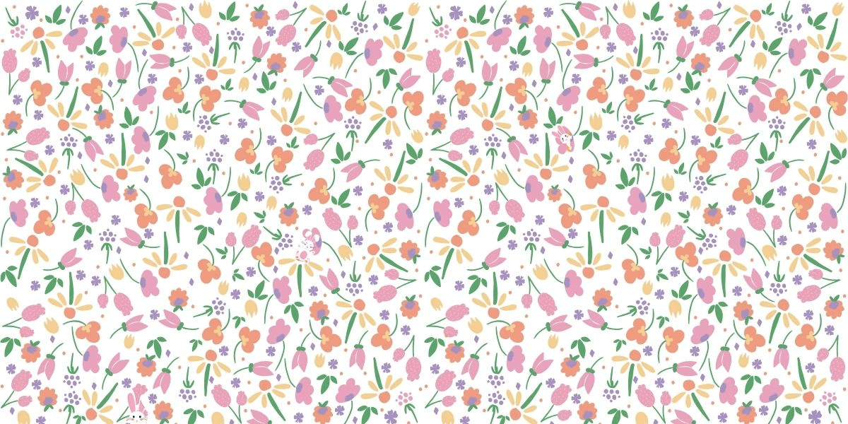 Metti alla prova la tua vista: trova 3 conigli tra i fiori in soli 15 secondi!