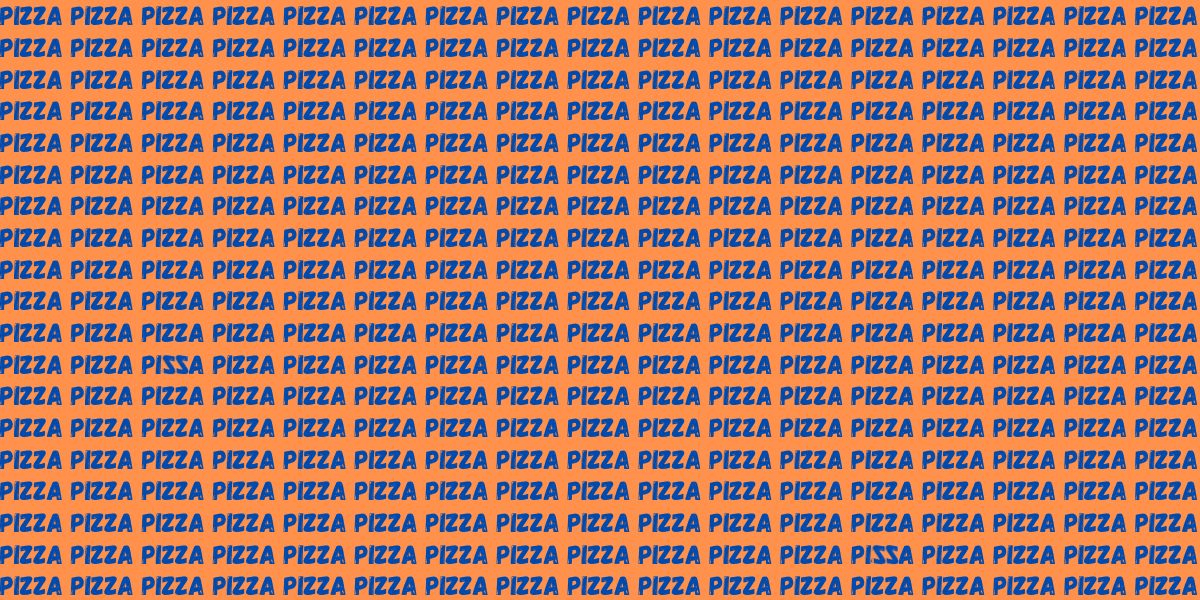 Metti alla prova i tuoi occhi! Trova le due 'pizza' sbagliate in meno di 15 secondi!