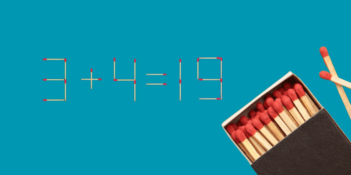 Riesci a risolvere questo rompicapo matematico in meno di 15 secondi? Sposta solo un fiammifero!